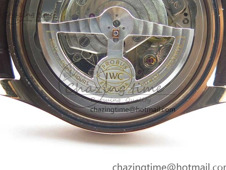 MIROTIME 0417 Portugieser Chrono  42 IW390406 RG ZF 1:1 Best Edition Blue Dial on Brown Leather Strap A Durable 7129